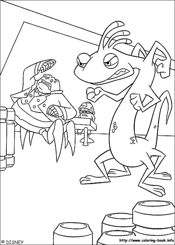 Monsters, inc. coloring picture